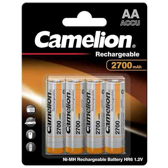 Акумулятор CAMELION Ni-MH HR6 AA 2700mA BP4 4шт (C-17027406) (4260033151933) Киев