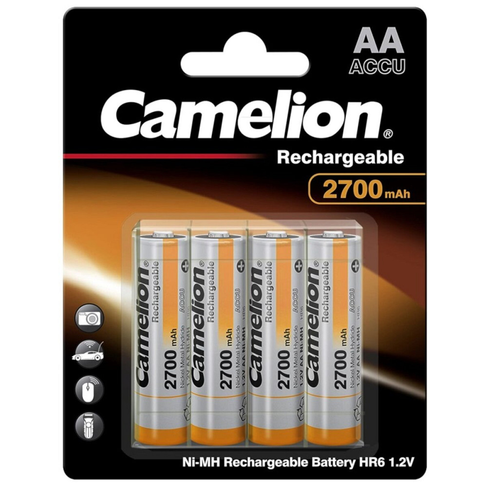 Акумулятор CAMELION Ni-MH HR6 AA 2700mA BP4 4шт (C-17027406) (4260033151933) Киев - изображение 1