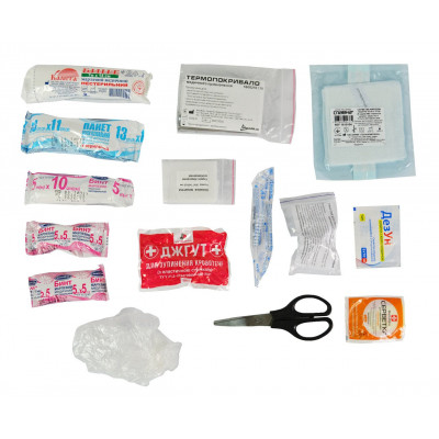 Автомобильная аптечка Poputchik згідно ТУ футляр м'який червоний 19х8х14 (02-006-М) Винница - изображение 2