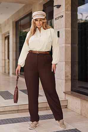 Жіноча блузка "Sellin" оптом | Батал 50-52, Бежевий Київ