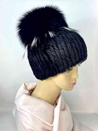 Шапка хутряна жіноча Анетта Чорний Харків