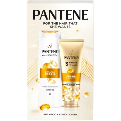 Набір косметики Pantene Pro-V Інтенсивне відновлення Шампунь 400 мл + Бальзам-ополіскувач 220 мл (8006530042369) Вінниця - фото 1