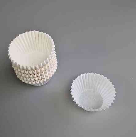 Тартолітка для кексів 3А кругла біла D30 H24 (100 шт.) (1 уп.) Харків