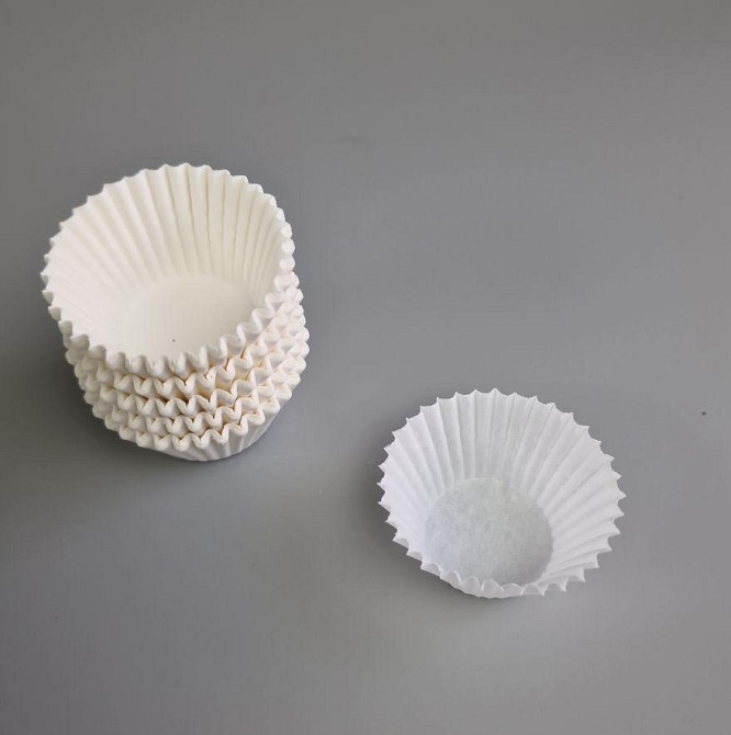 Тартолітка для кексів 3А кругла біла D30 H24 (100 шт.) (1 уп.) Харків - фото 4