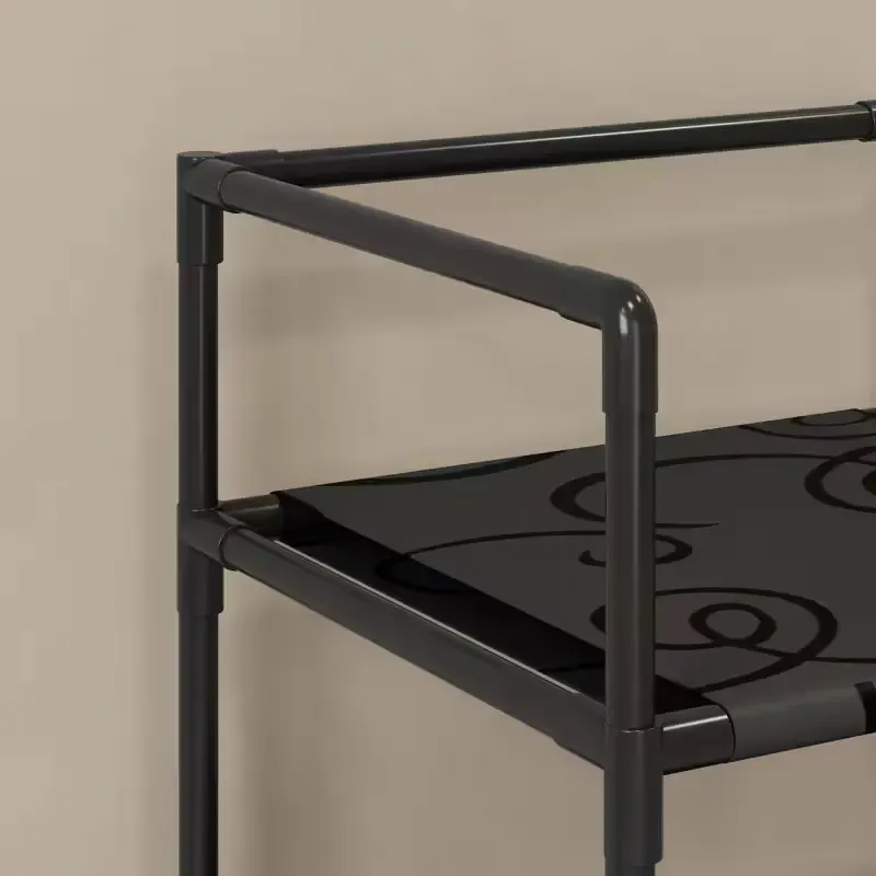 Двухуровневый органайзер для грязного белья / Корзина для белья с 2 полками 130х42х31см Коломия - фото 5