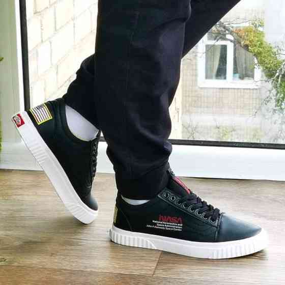 Кроссовки NASA Shuttle Чёрные Кеды Ванс Женские (размеры: 36,37,38,39,40) Видео Обзор Днепр