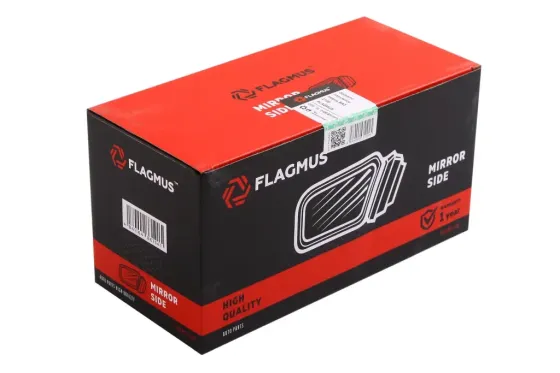 Зеркало наружное 2108 Flagmus метал. крепление левое с облиц. Винница