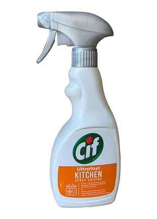 Средство для мытья кухни спрей-очиститель cif ultrafast kitchen 500 мл Киев - изображение 1