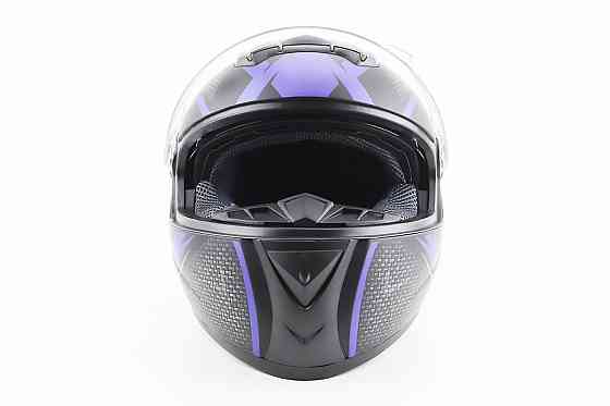 Шолом інтеграл, закритий+окуляри BLD-М61 М (57-58см), ЧОРНО-СИНІЙ Киев