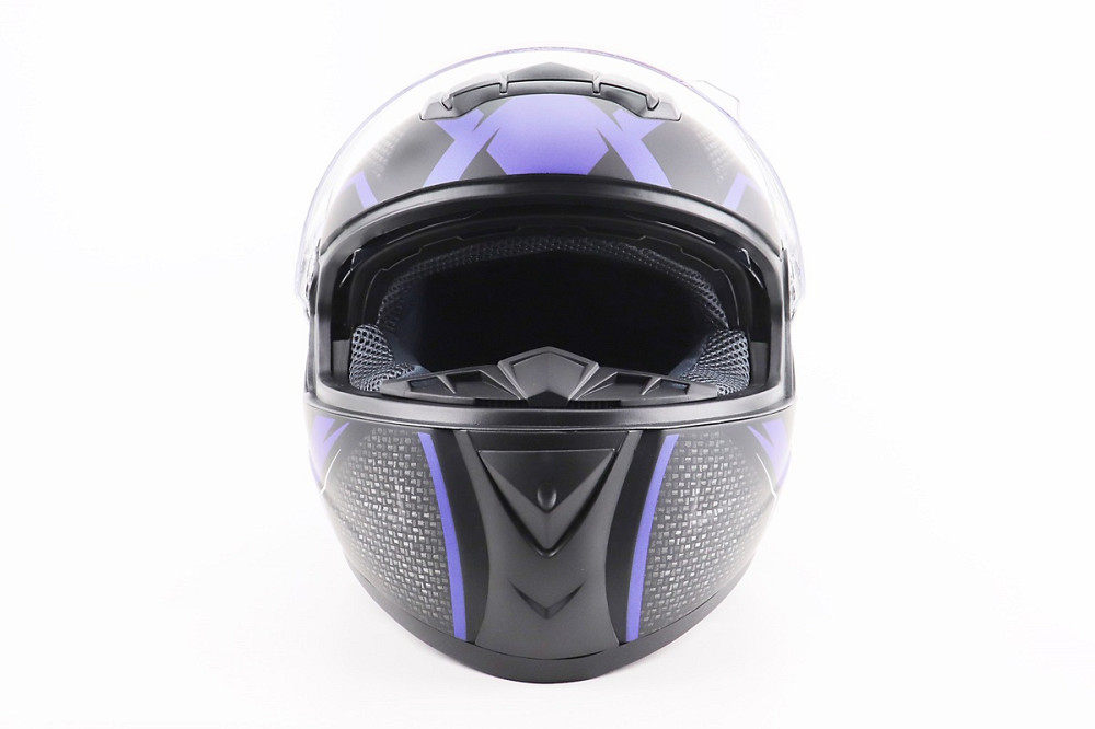 Шолом інтеграл, закритий+окуляри BLD-М61 М (57-58см), ЧОРНО-СИНІЙ Киев - изображение 6