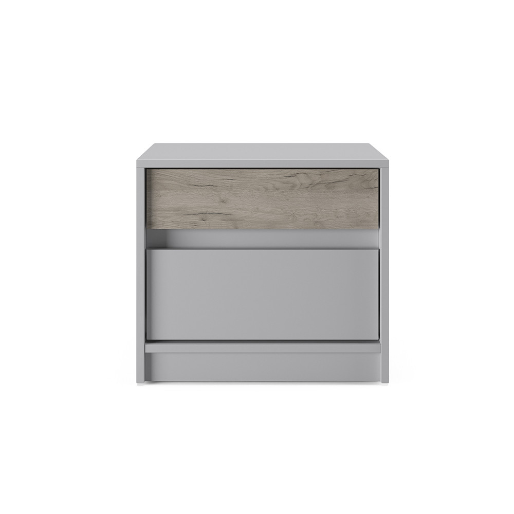 Тумба приліжкова Еверест Стайл-500 50,2х39х44,2 см Кашемір/Дуб крафт сірий (DTM-071160) Львів - фото 4
