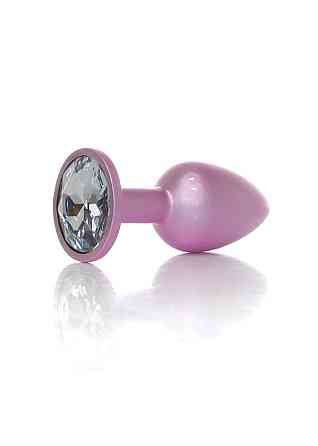 Анальна пробка B-Series Plug Jewellery Pearl Pink PLUG, металева, рожева, S Sex Aura Київ