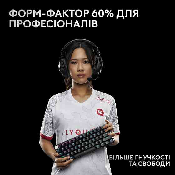Клавіатура Logitech G PRO X 60 TKL GX Optical Black Tactile (920-011911) Чорний Харків