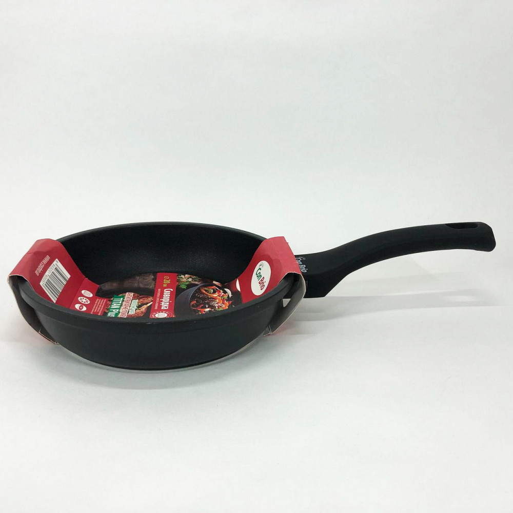 Сковорода на долго Con Brio СВ-2025 20 см, Кованая алюминиевая сковорода, Сковородка удобная для кухни ZA-41 Львов - изображение 3