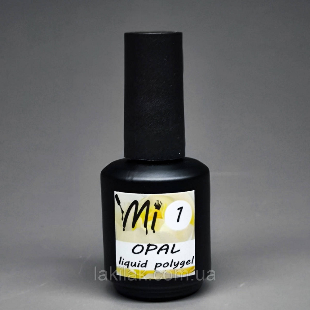 Рідкий полігель Мі OPAL #1 молочний з шимером 15мл (пляшка з пензликом) Херсон - изображение 1