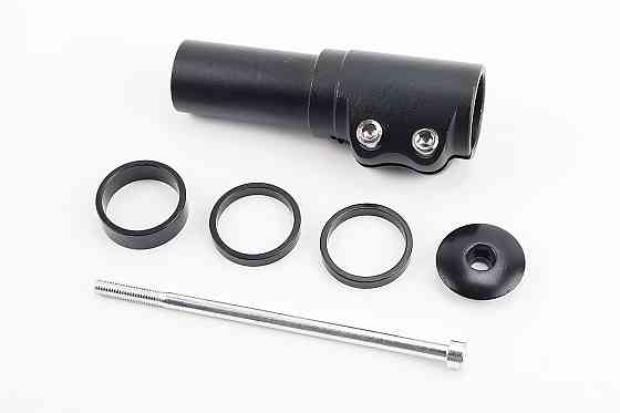 Подовжувач штока вилки 1 1/8” (28.6 мм)х120мм, алюмінієвий, чорний KL-4025 Київ