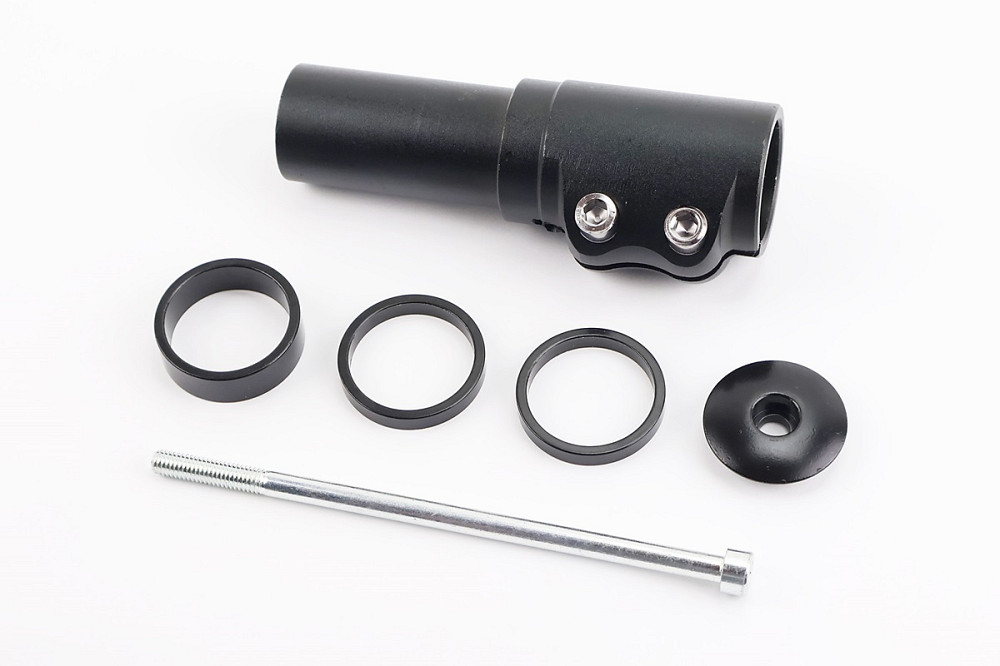 Подовжувач штока вилки 1 1/8” (28.6 мм)х120мм, алюмінієвий, чорний KL-4025 Київ - фото 1