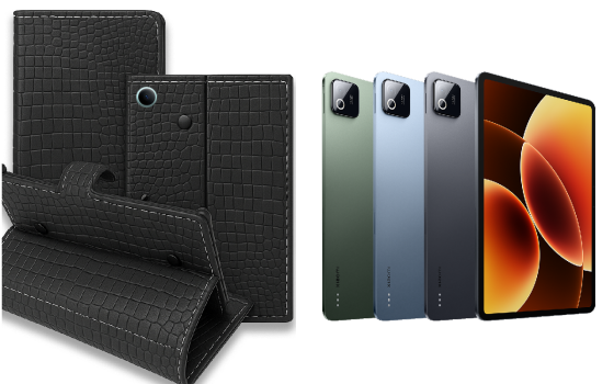 Книга-трансформер для планшета Xiaomi Pad 8, Xiaomi Pad 8 Pro, цвет Black Krokodil Black Киев
