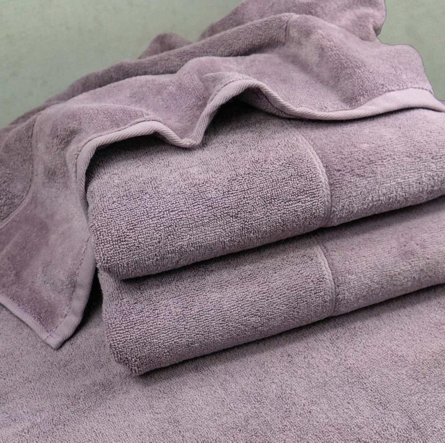 Набор полотенец велюр/махра 2шт GM Textile 50x90см, 70x140см Премиум качества Milado 550г/м2 (Виноградный) Сумы - изображение 6