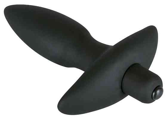Анальна пробка - Black Velvet Vibrating Plug Small Sex Aura Київ