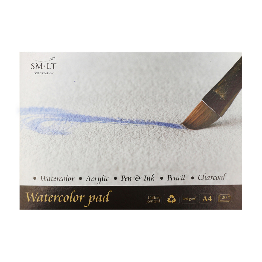 Склейка для акварели CP А4 260г/м2 20л SM-LT Art Киев - изображение 1
