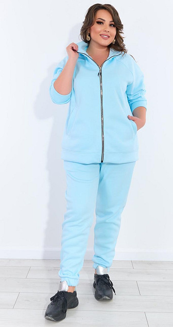 Комфортный тёплый костюм на змейке (52-54) Киев - изображение 3