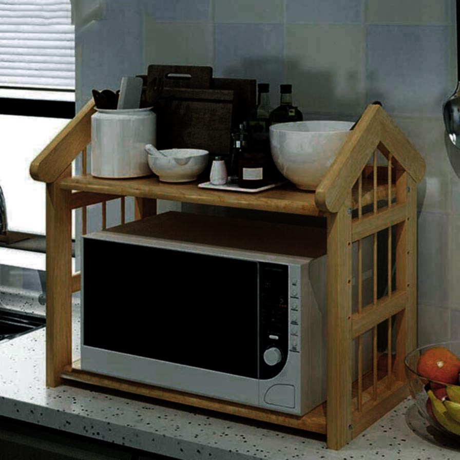 Етажерка для мікрохвильовки "Хівані 2" сієна Миколаїв - фото 1