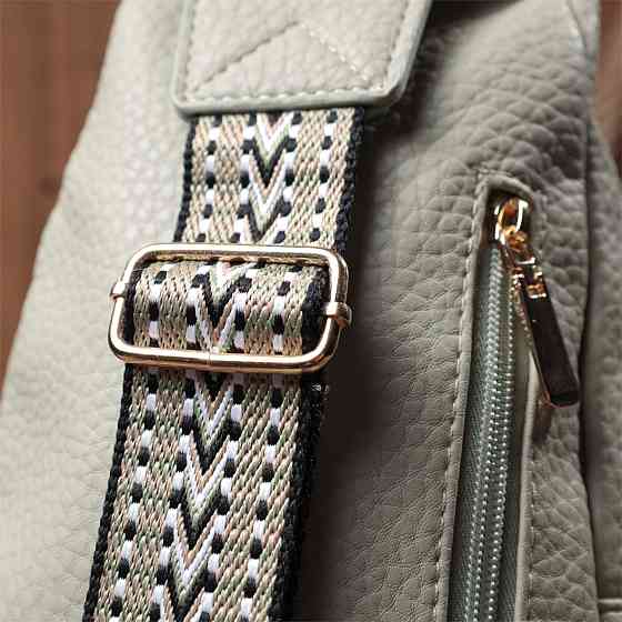 Чудова жіноча сумка з однією лямкою через плече з великозернистої екошкіри Vintage 22765 Фісташковий Київ