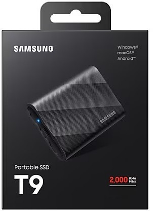 Накопичувач зовнішній SSD 2.5" USB 1.0 TB Samsung T9 Black (MU-PG1T0B/EU) Чорний Харків - фото 2