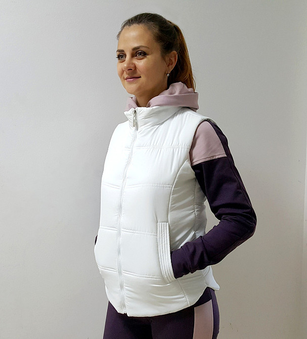 Женская  безрукавка ,Женский демисезонный жилет ,плащевка жатка Сумы - изображение 3