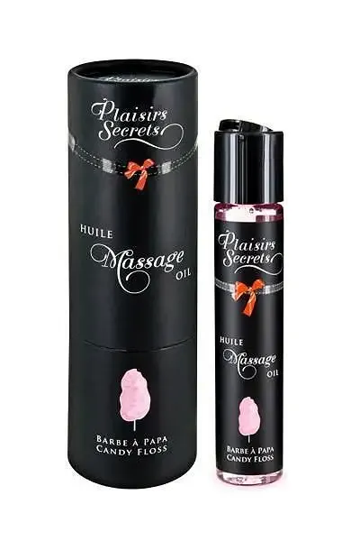 Масажна олія Plaisirs secrets Candy Floss (59 мл) з афродизіаками, їстівна, подарункове паковання Львов - изображение 1
