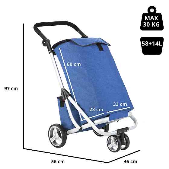 Сумка-тележка ShoppingCruiser 3 Wheels Blue (650062) Киев