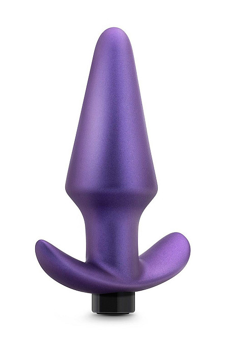 Анальна пробка з вібрацією Anal Adventures Blush, силіконова, фіолетова, 12.7 х 3.8 см Sex Aura Київ - фото 2