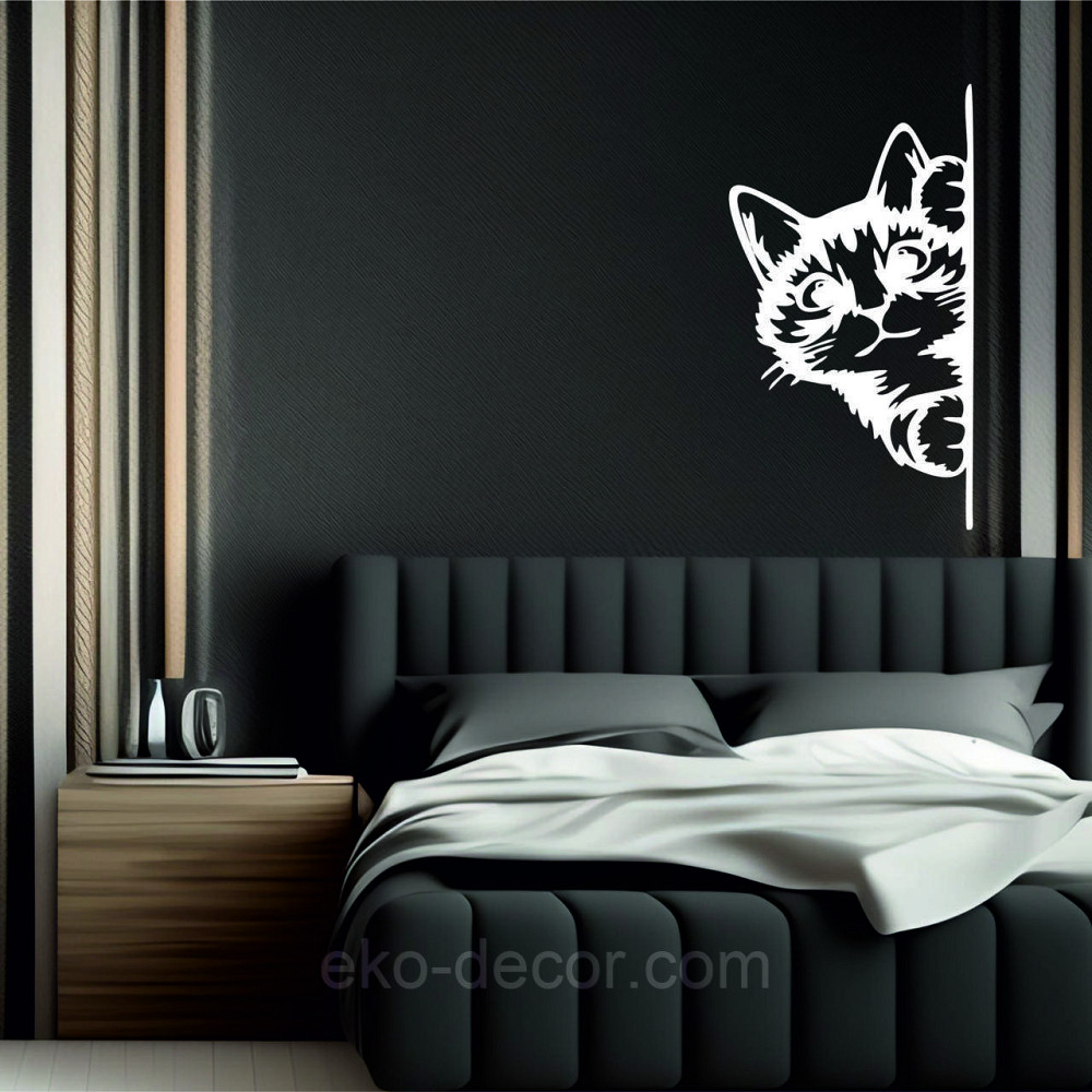 Декоративне настінне 3D Панно «Кіт» Декор на стіну з об'ємом (ціна за 1 шт) Київ - фото 5