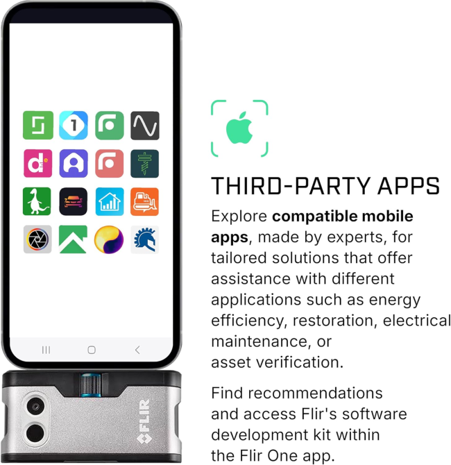 Тепловизор для iPhone FLIR ONE Gen 3 USB-C тепловизионная камера для iOS систем отопления и диагностики дома Киев - изображение 7