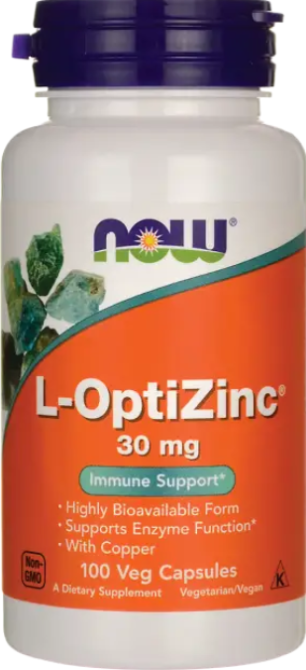 ОптиЦинк Now Foods L-OptiZinc 30 мг 100 капс Киев - изображение 1