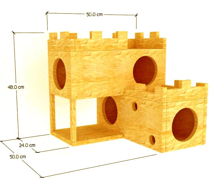 Домик для шиншиллы 