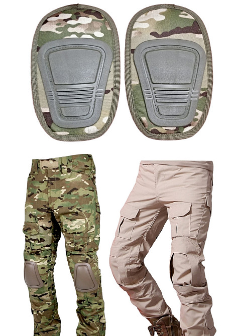Наколінники вставки в штани тактичні піксель мультикам олива для військової форми ЗСУ Одеса - фото 6