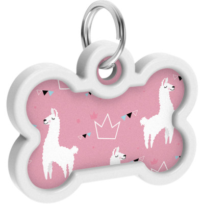 Адресник для тварин WAUDOG Smart ID з QR паспортом "Лами", кістка 40х28 мм (0640-0217) Вінниця - фото 4