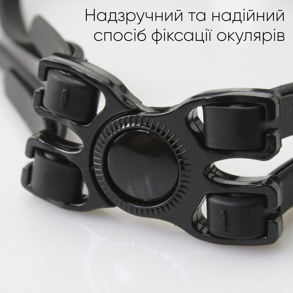 Окуляри для плавання Renvo Anda Pro Уні Anti-fog Чорний OSFM (2SG510-01) Київ - фото 5