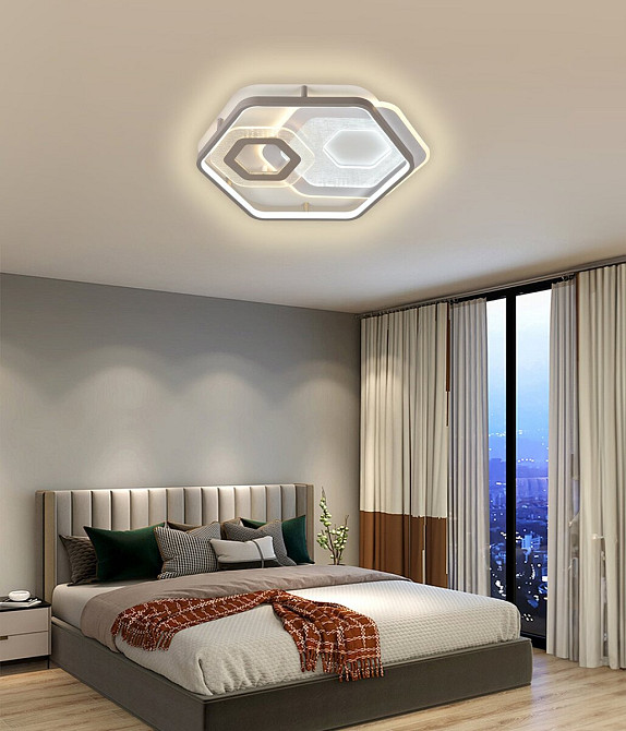 VALESO Стельова світлодіодна люстра , Біла Коломия - фото 2