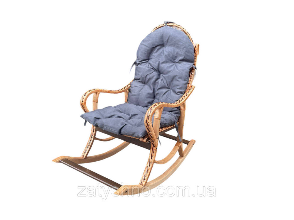 Кресло качалка из лозы с подушкой Киев - изображение 2