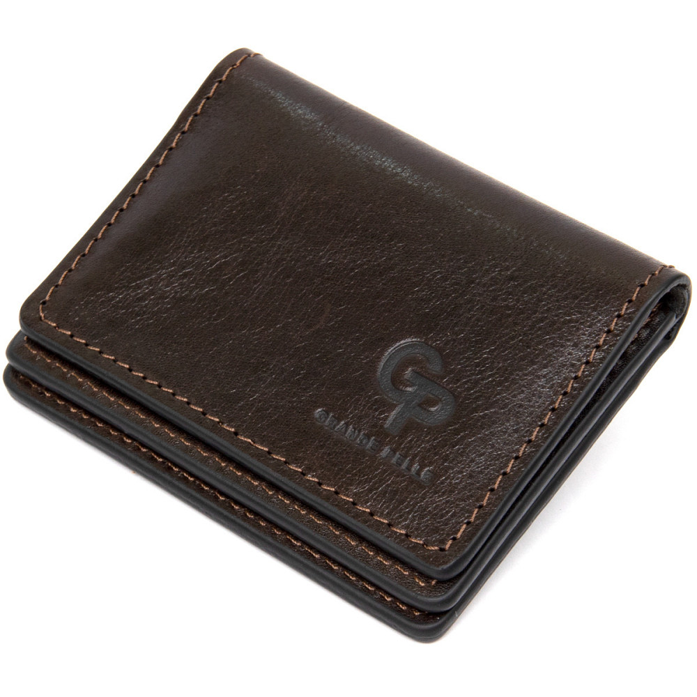 Кожаная обложка для автодокументов GRANDE PELLE 11492 Темно-коричневый Киев - изображение 10