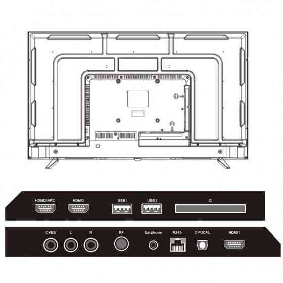 TV 55 Mystery MTV-5560UDT2 4K/Android 11/DVB-T2/2xUSB 2.0/3хHDMI/CI-слот/Wi-Fi/Black (MTV-5560UDT2) Киев