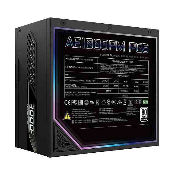 Блок живлення Gigabyte 1000W GP-AE1000PM PG5 ( Чорний ) Харків