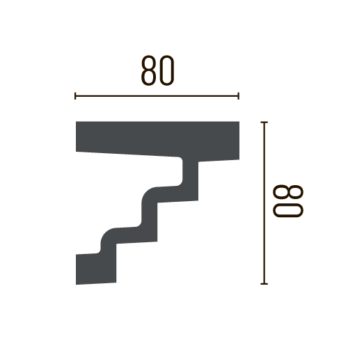 Карниз полиуретановый гладкий Gaudi Decor P 887 Днепр