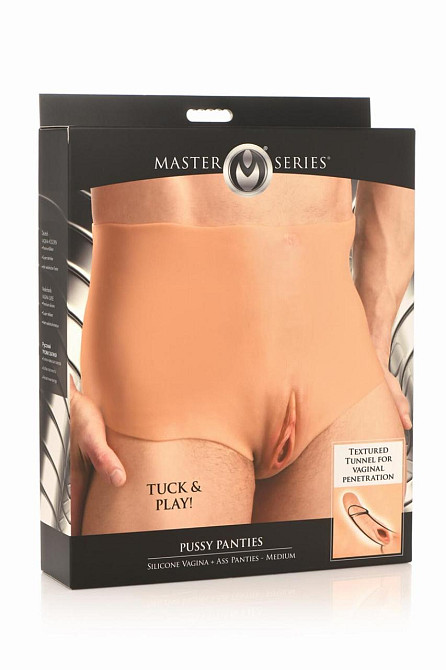 Накладная вагина Master Series Silicone Vagina + Butt Panties - Medium Sex Aura Киев - изображение 10