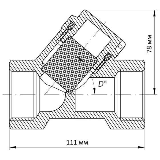 Фільтр грубої очистки 1-1/2" (Koer KR.F01) (KR2870) Київ