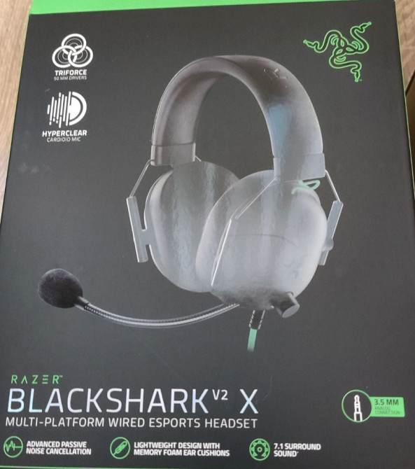 Игровые Наушники Razer Black shark V2 X Киев - изображение 3