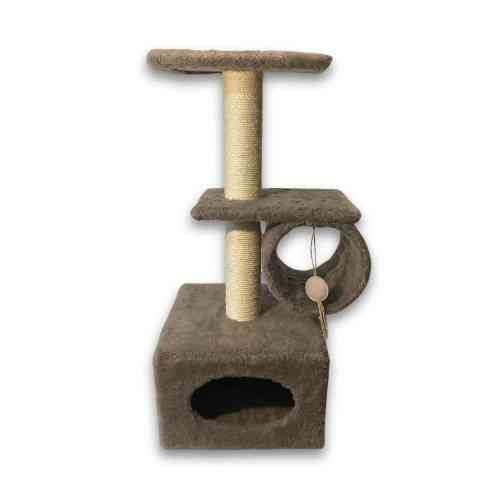 Царапка Природа Саванна для кошек с барабаном капучино 38x38x90 см Киев